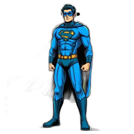 comic book art, concept art, cartoon, 3d render transparent PNG cut-out