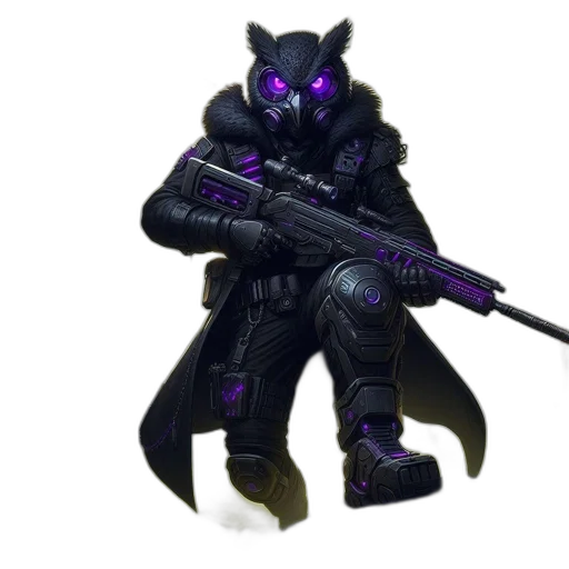weapon, concept art, cyberpunk, fantasy art transparent PNG cut-out