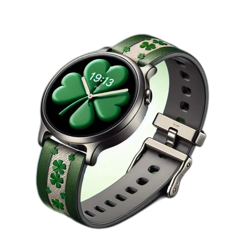 jewelry, 3d render, green, smartwatch transparent PNG cut-out