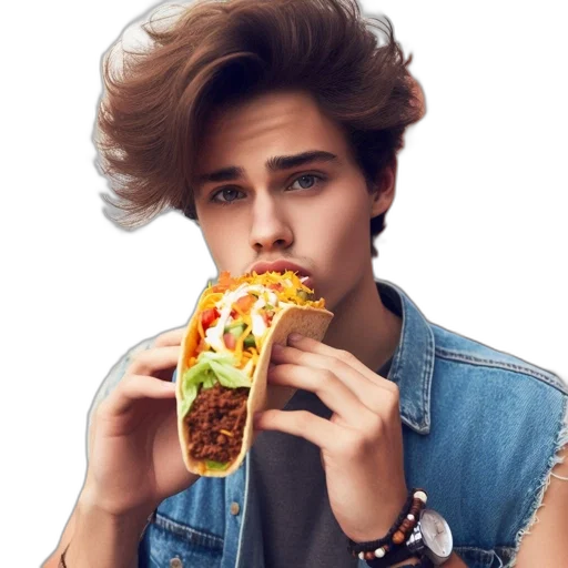 food, face, jacket, animal transparent PNG cut-out