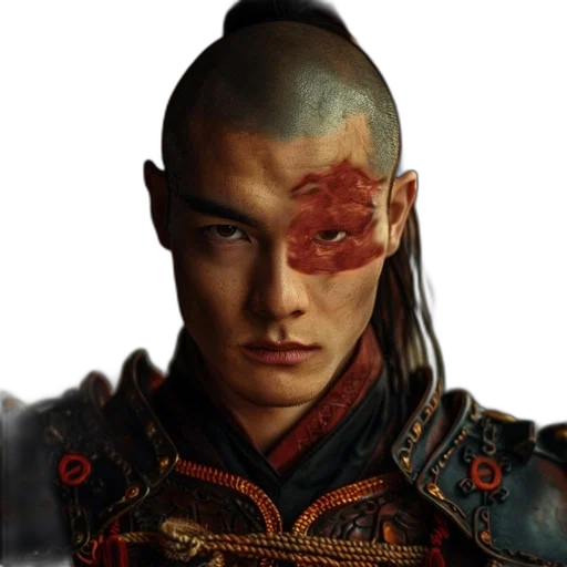 face, dragon, mask, staff transparent PNG cut-out