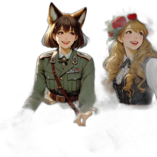 hat, staff, crown, fantasy art transparent PNG cut-out