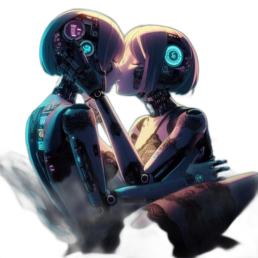 robot, mask, cyberpunk, concept art transparent PNG cut-out