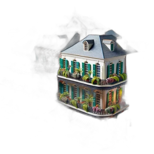 building, 3d render, concept art, photorealistic transparent PNG cut-out