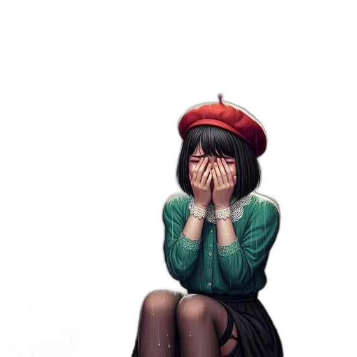 face, dress, hat, mask transparent PNG cut-out