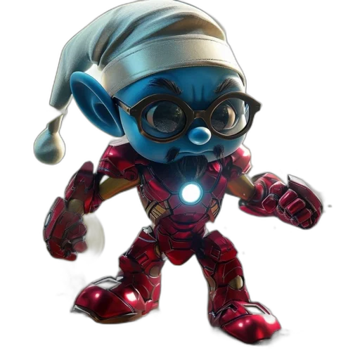 robot, 3d render, concept art, comic book art transparent PNG cut-out