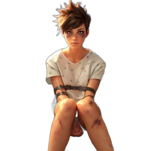 face, staff, dress, concept art transparent PNG cut-out