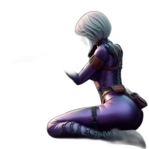 robot, concept art, 3d render, cyberpunk transparent PNG cut-out