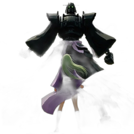 robot, weapon, creature, staff transparent PNG cut-out