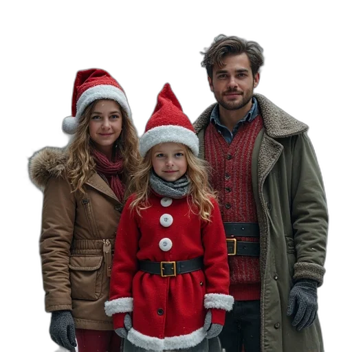 jacket, snow, two, girls transparent PNG cut-out