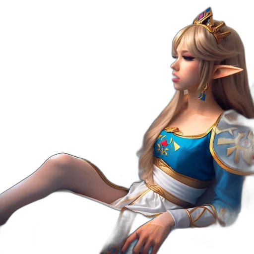 dress, crown, staff, sword transparent PNG cut-out