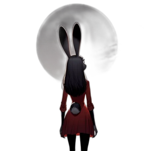 dress, mask, staff, creature transparent PNG cut-out