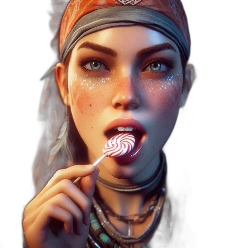 jewelry, staff, face, weapon transparent PNG cut-out