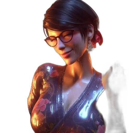 dress, face, jacket, robot transparent PNG cut-out