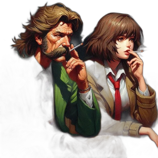 jacket, concept art, fantasy art, comic book art transparent PNG cut-out
