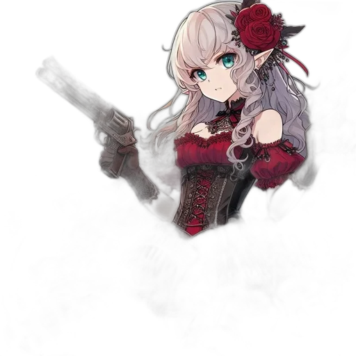weapon, staff, flower, sword transparent PNG cut-out