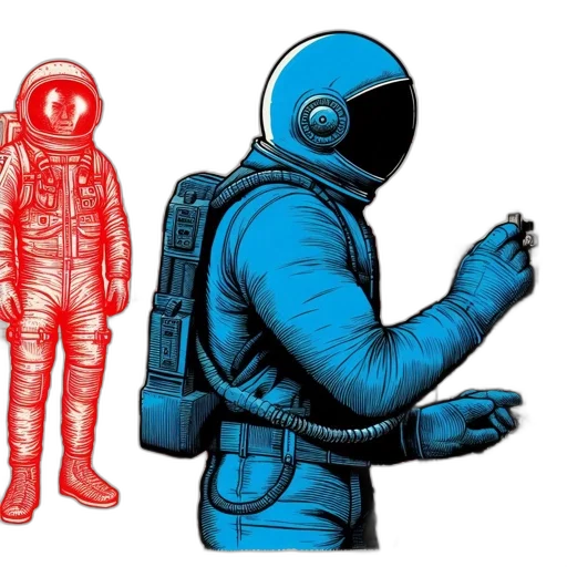 jacket, robot, mask, concept art transparent PNG cut-out