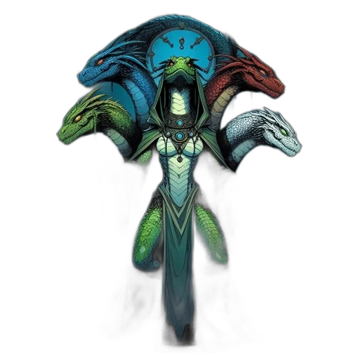 mask, creature, staff, dragon transparent PNG cut-out