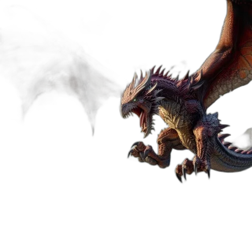 dragon, creature, animal, concept art transparent PNG cut-out