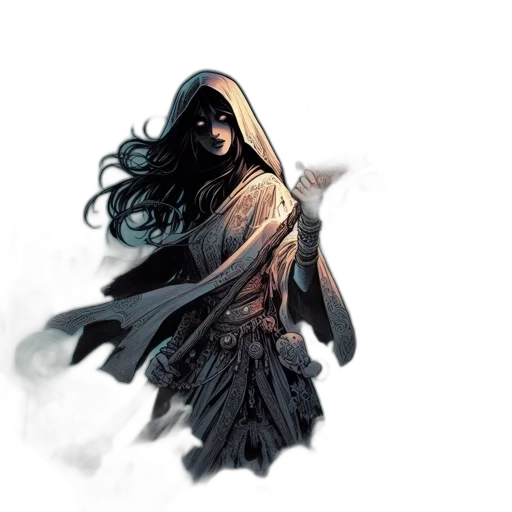 creature, mask, dress, concept art transparent PNG cut-out