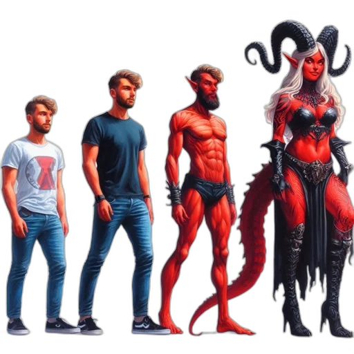 creature, concept art, comic book art, fantasy art transparent PNG cut-out