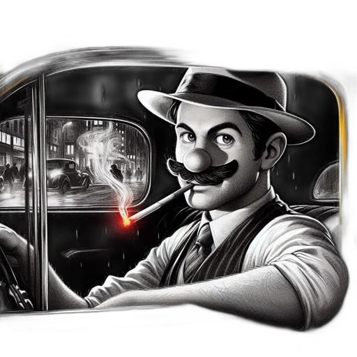 car, mask, comic book art, concept art transparent PNG cut-out