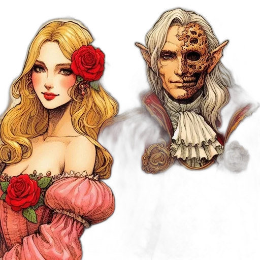 mask, fantasy art, concept art, comic book art transparent PNG cut-out