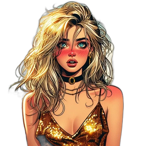 comic book art, concept art, cartoon, fantasy art transparent PNG cut-out