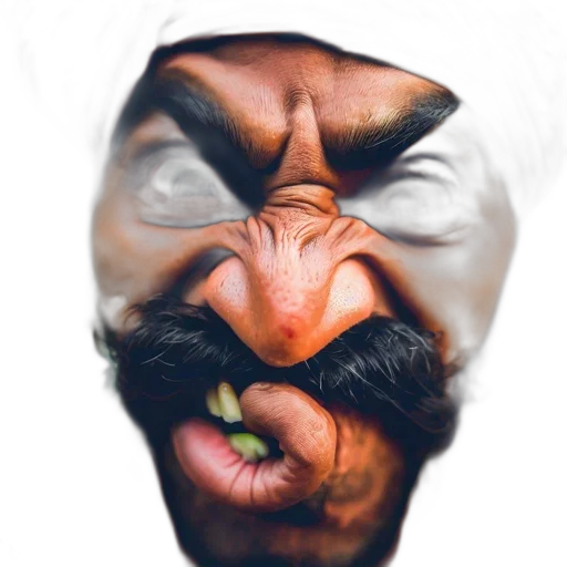 face, mask, creature, animal transparent PNG cut-out
