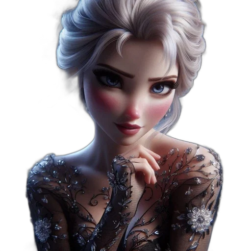 dress, face, fantasy art, concept art transparent PNG cut-out