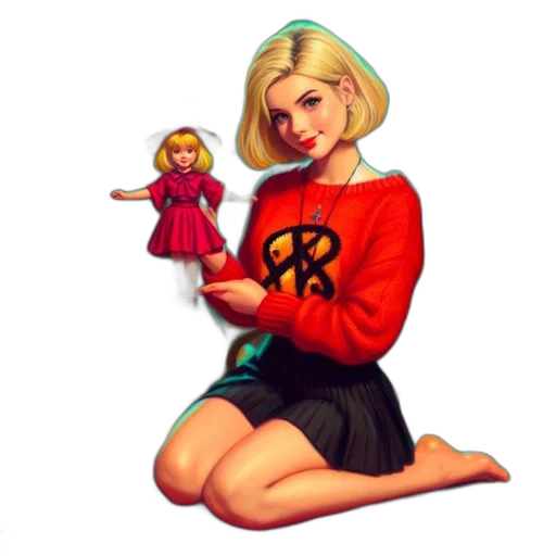 dress, pixel art, concept art, oil painting transparent PNG cut-out