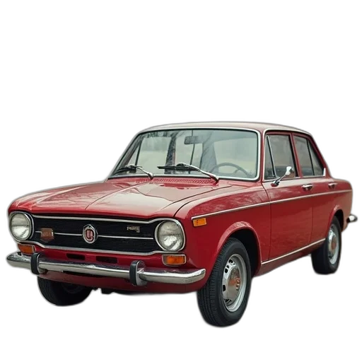 car, photorealistic, 3d render, fiat transparent PNG cut-out