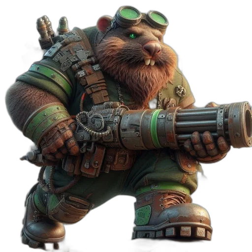 weapon, staff, animal, creature transparent PNG cut-out