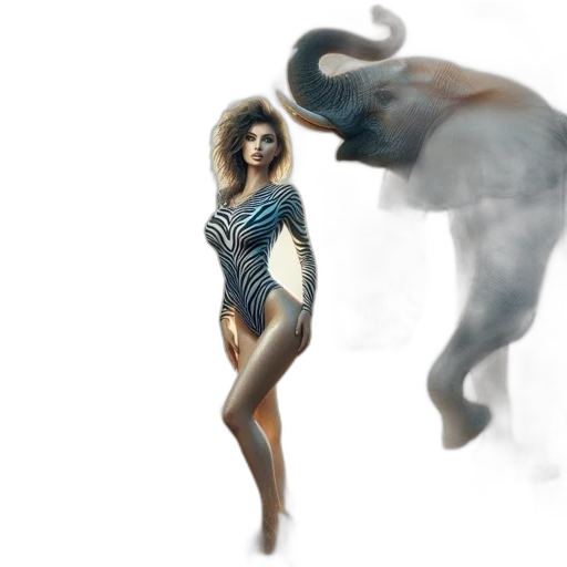 creature, animal, dress, hair transparent PNG cut-out