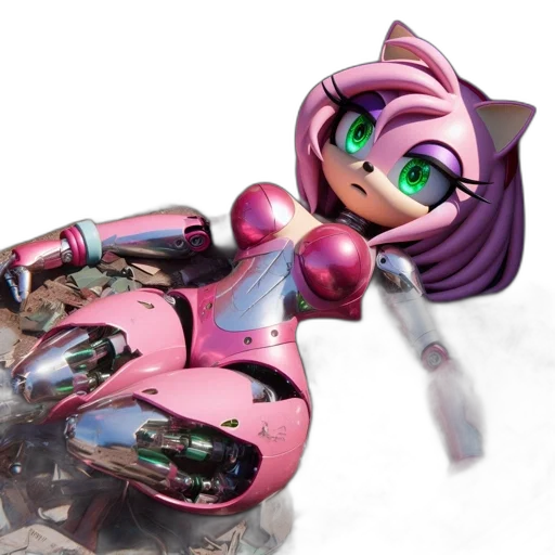 robot, weapon, 3d render, concept art transparent PNG cut-out