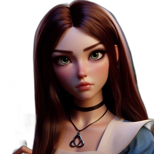 face, jewelry, staff, dress transparent PNG cut-out