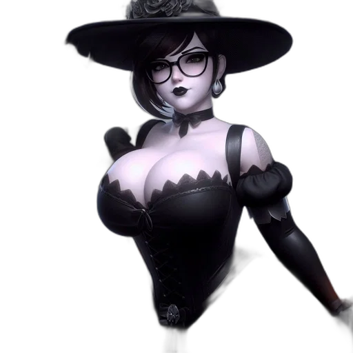 hat, staff, concept art, 3d render transparent PNG cut-out