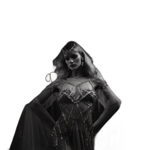 dress, crown, concept art, comic book art transparent PNG cut-out