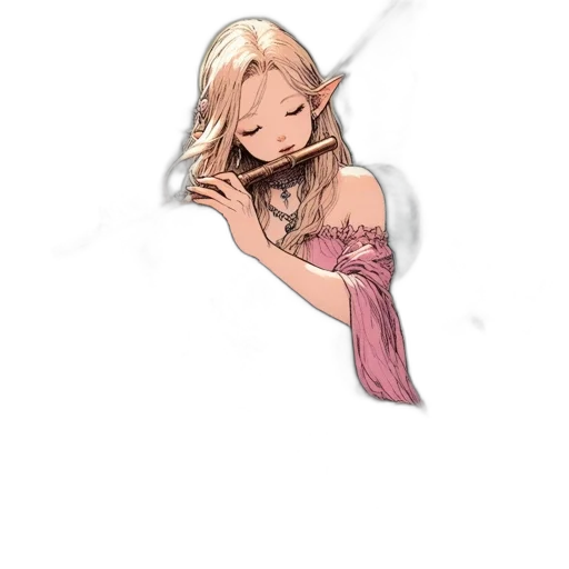 dress, staff, jewelry, weapon transparent PNG cut-out