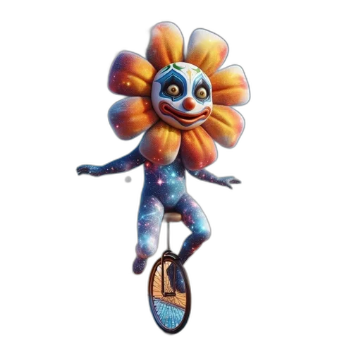 creature, staff, mask, flower transparent PNG cut-out