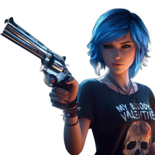 weapon, concept art, comic book art, cyberpunk transparent PNG cut-out