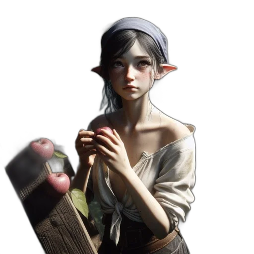 staff, hat, face, weapon transparent PNG cut-out