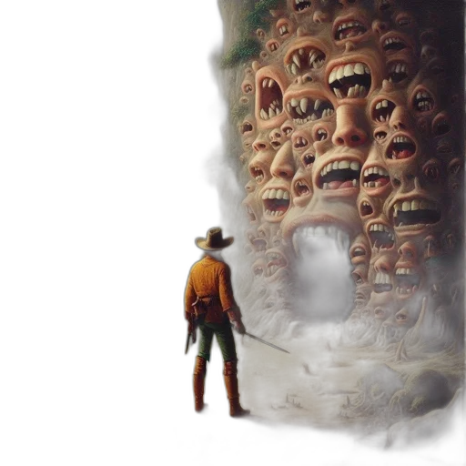 face, mask, creature, robot transparent PNG cut-out