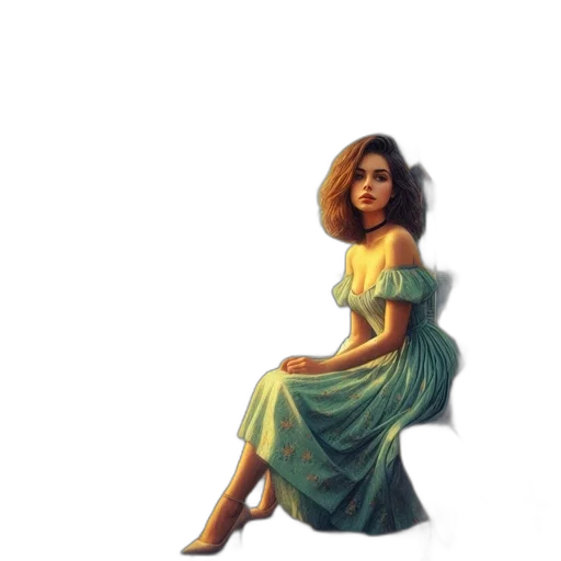 dress, face, hair, crown transparent PNG cut-out