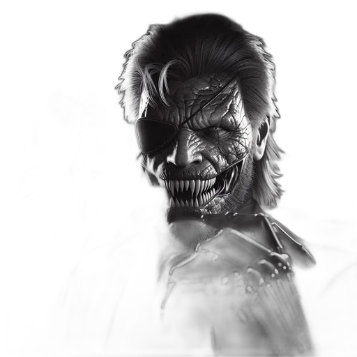 face, mask, creature, concept art transparent PNG cut-out