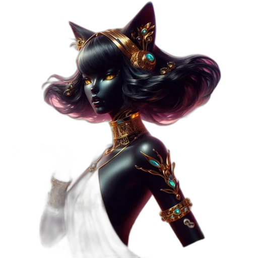 staff, jewelry, mask, fantasy art transparent PNG cut-out