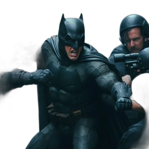 concept art, comic book art, batman, stands transparent PNG cut-out
