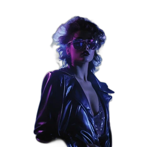 jacket, vaporwave, cyberpunk, concept art transparent PNG cut-out