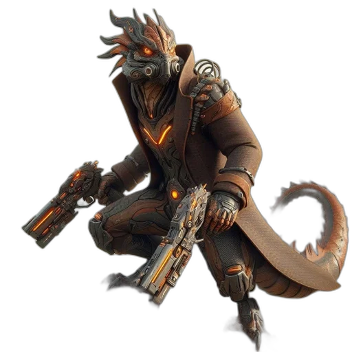 dragon, weapon, staff, creature transparent PNG cut-out