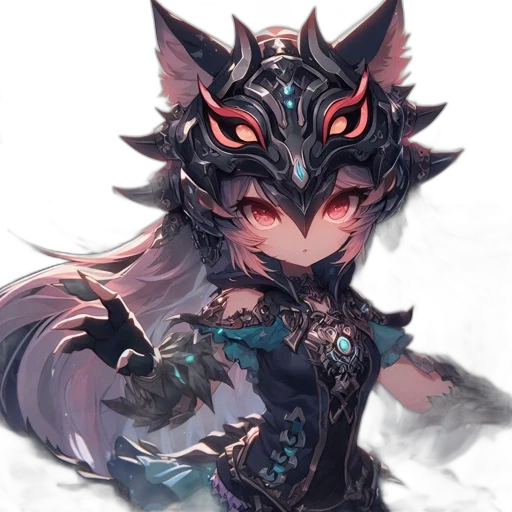 mask, staff, creature, crown transparent PNG cut-out